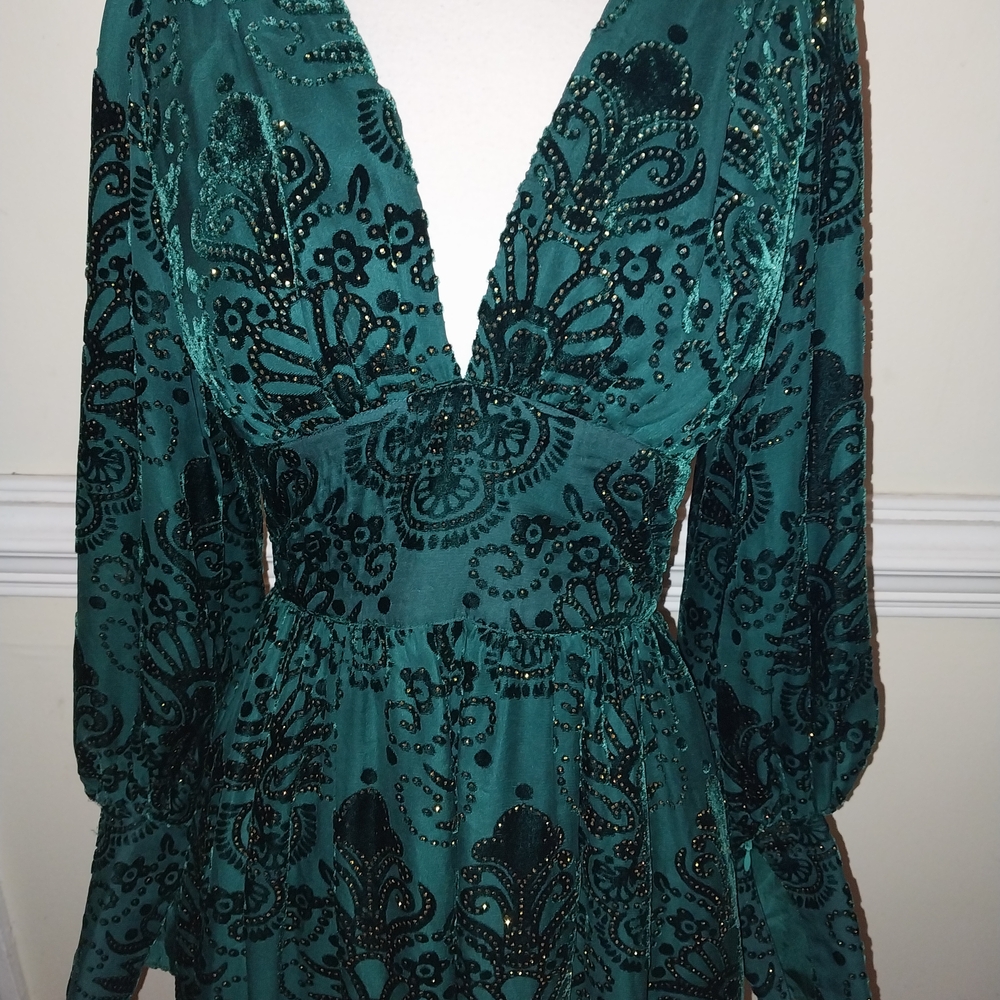 Trashy Diva Baroque Velvet Dress 4 Nwt - Picture 4 of 5